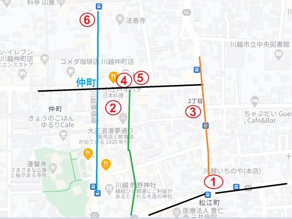 うなぎ店地図