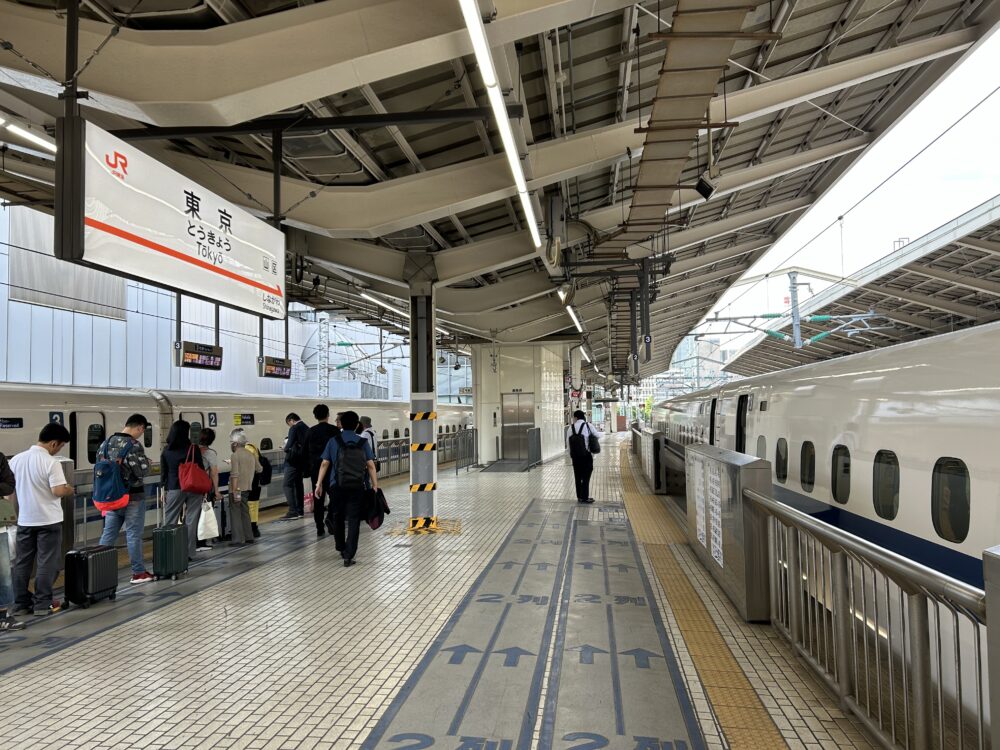 東京駅の東海道新幹線ホーム